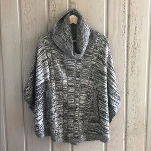 Knit poncho